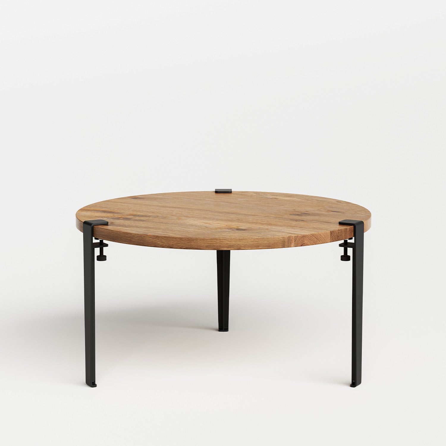 Table basse ronde TIPTOE Ø 80cm - bois ancien recyclé