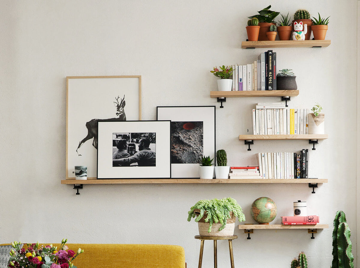 18 idées d'étagères à créer avec les accroches murales BRACKET de TIPTOE