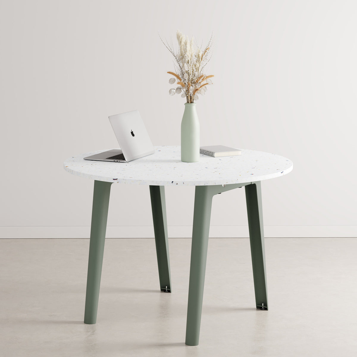 NEW MODERN round meeting table Ø 108cm - Venezia recycled plastic