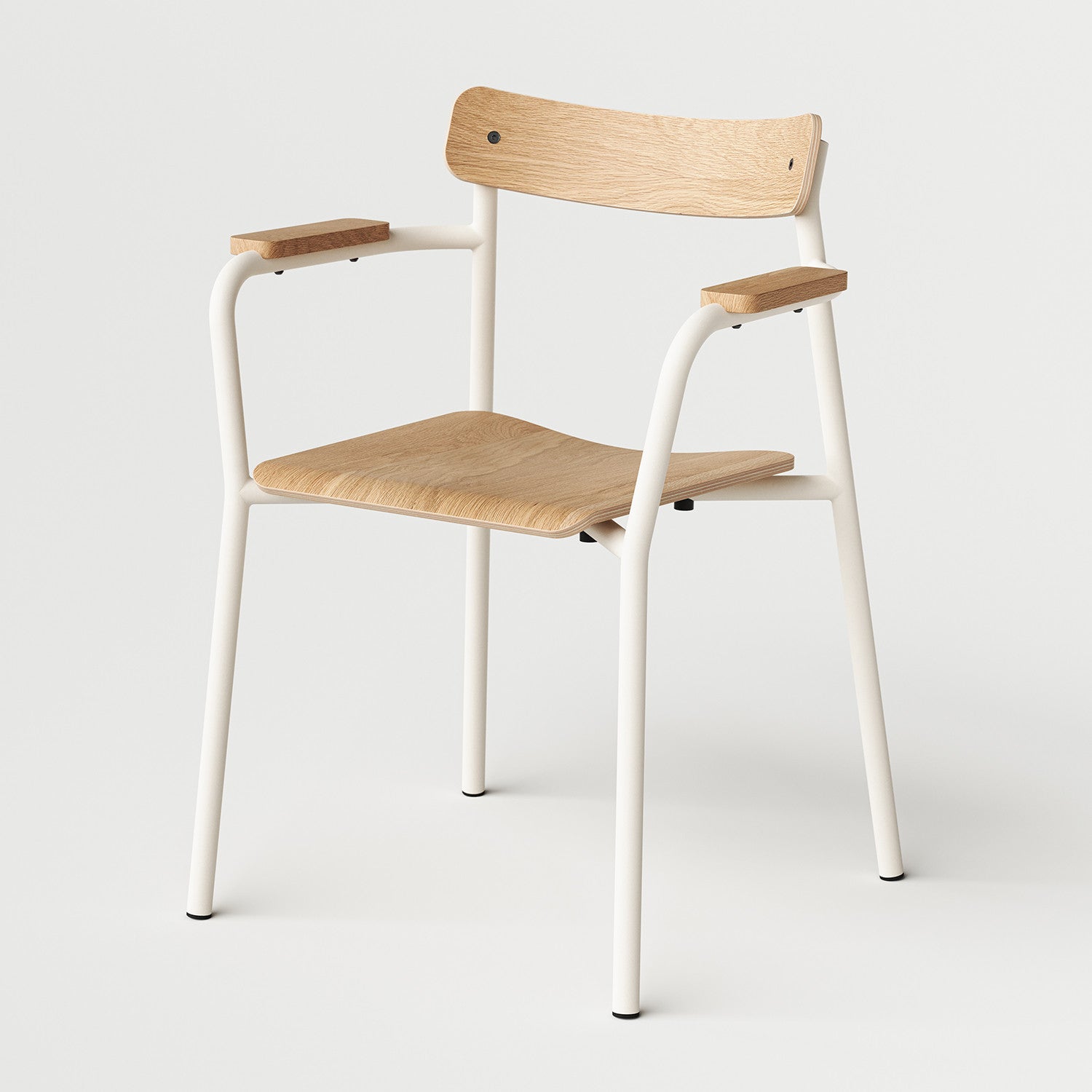 ETUDE chair with armrests - eco-certified wood