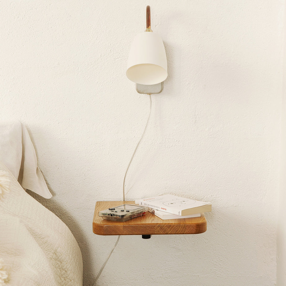 BRACKET bedside table - solid oak