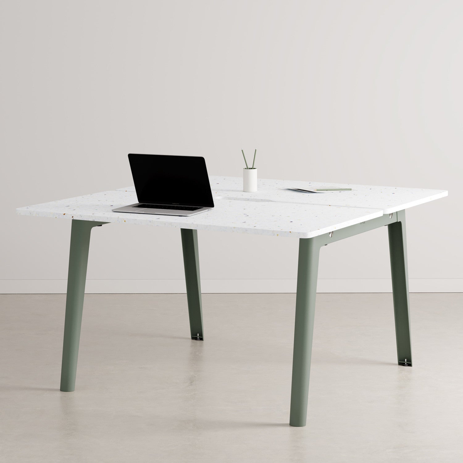 NEW MODERN 2-seater workbench - Venezia recycled plastic