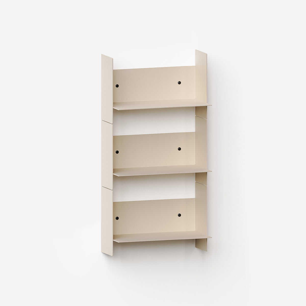 Set di 3 mensole a parete PLI in acciaio - da 20 a 60cm