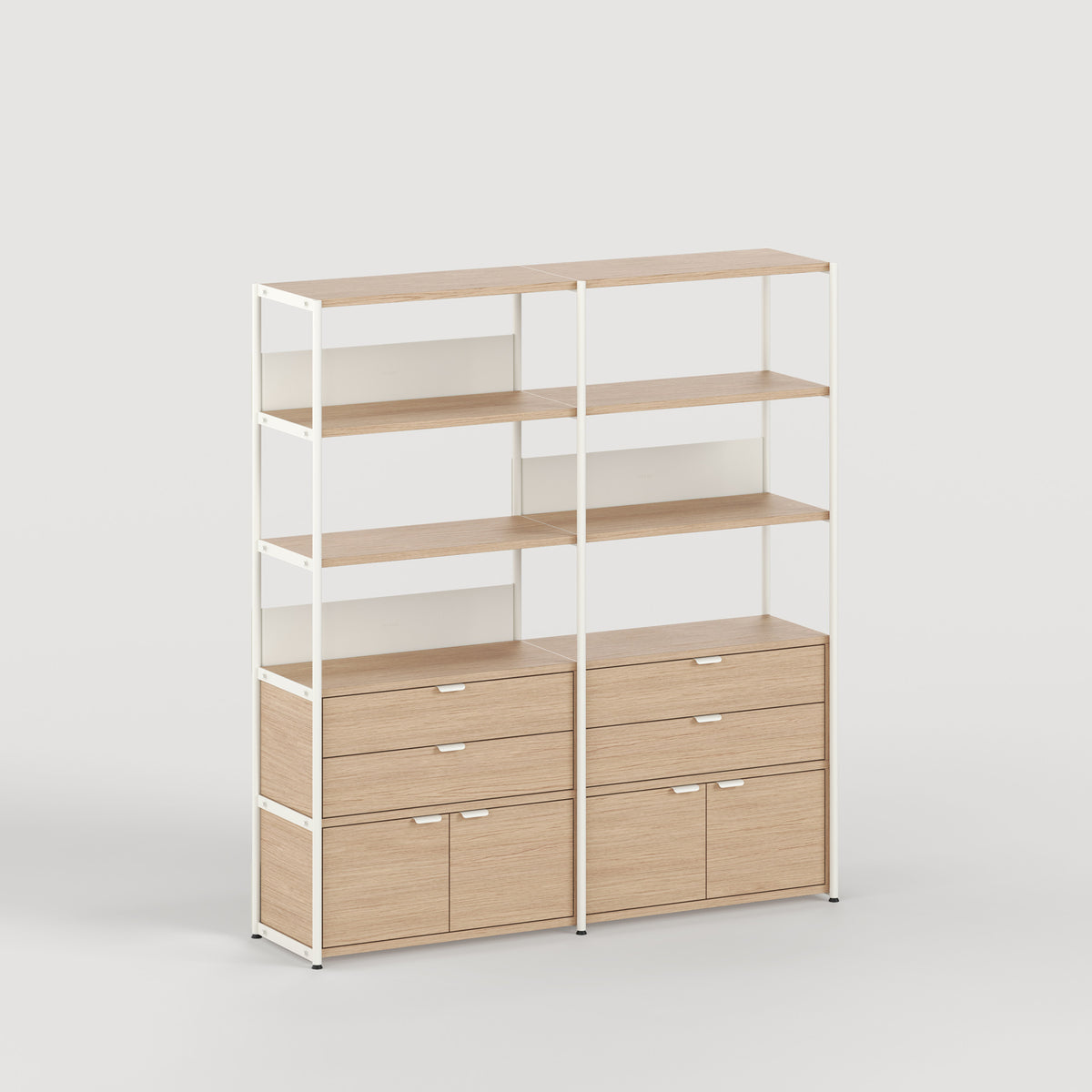 UNIT shelf - H180 to 215 x W164cm - eco-certified wood