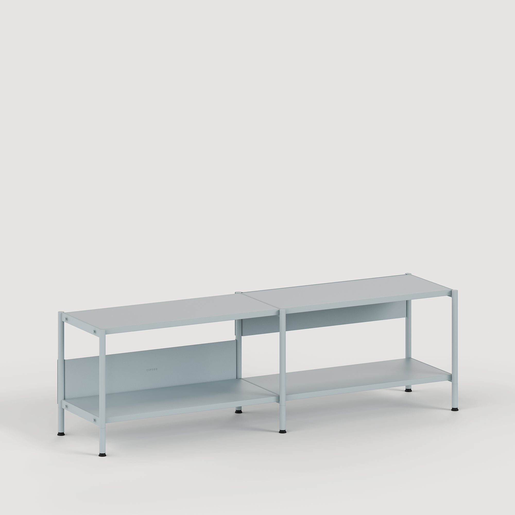 Estantería UNIT - H40 à 50 x  L164cm - acero con recubrimiento en polvo