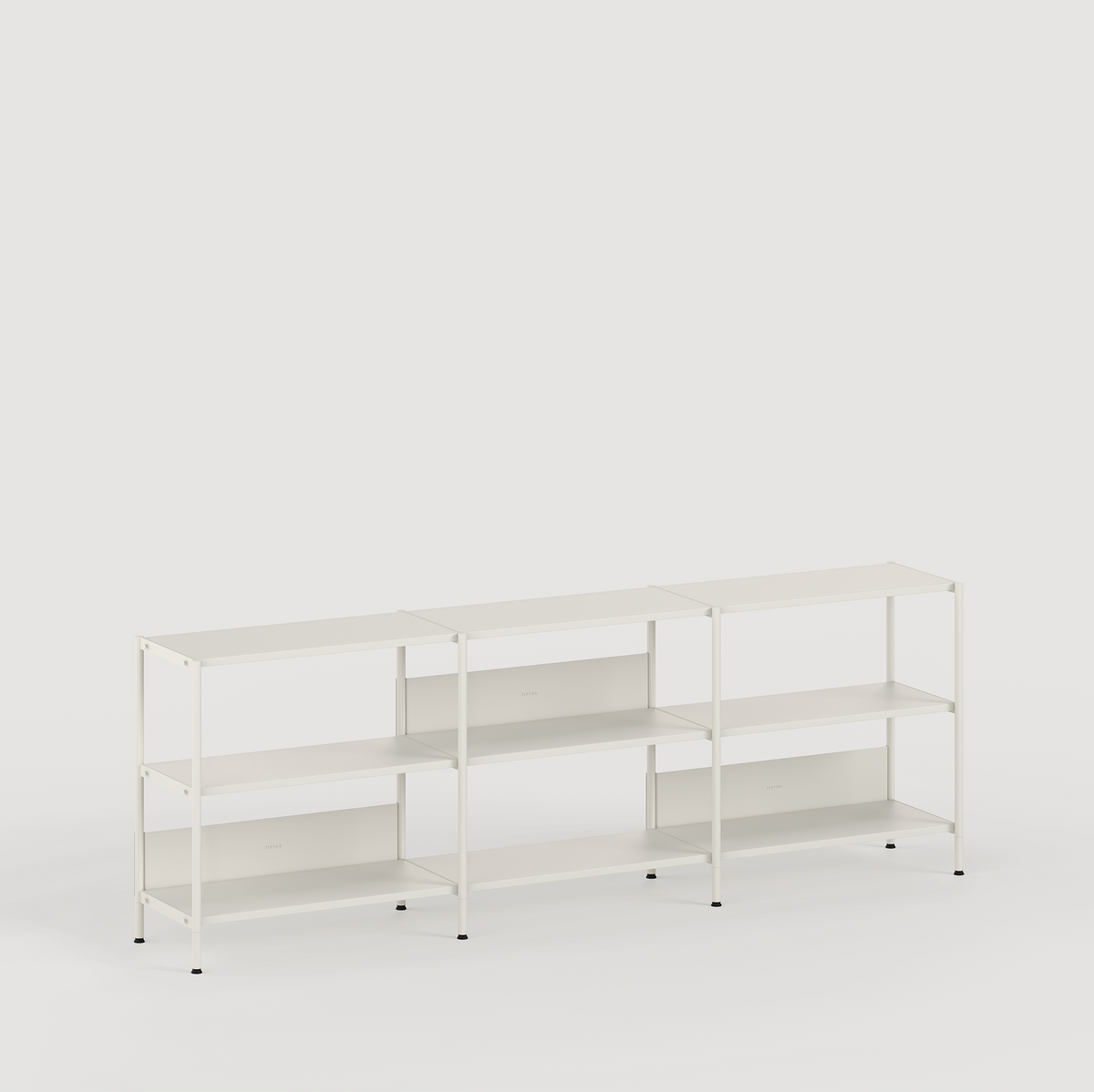 Etagère UNIT - H75 à 85 x  L244cm - acier thermolaqué