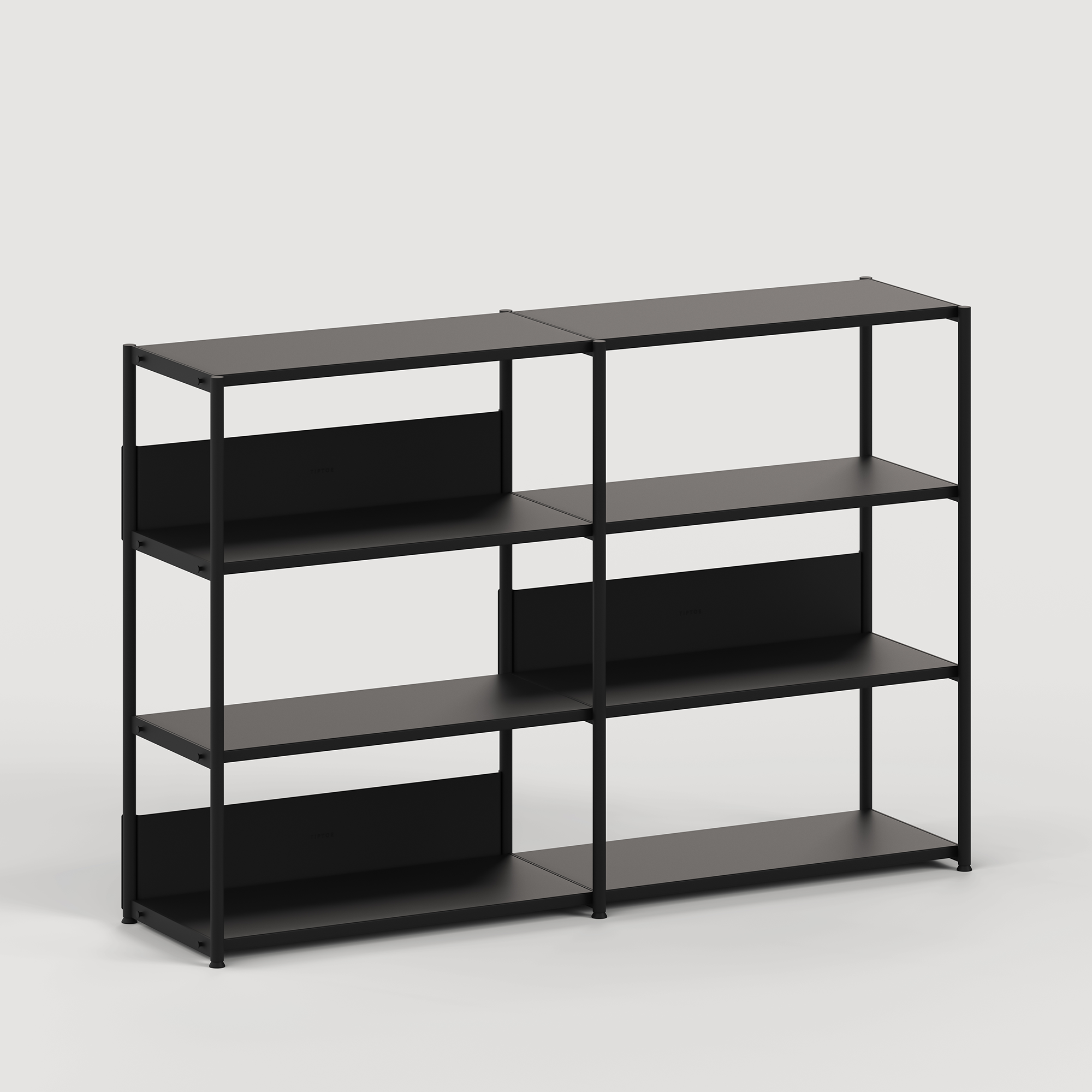 Regal UNIT - H110 x B164cm - pulverbeschichteter Stahl