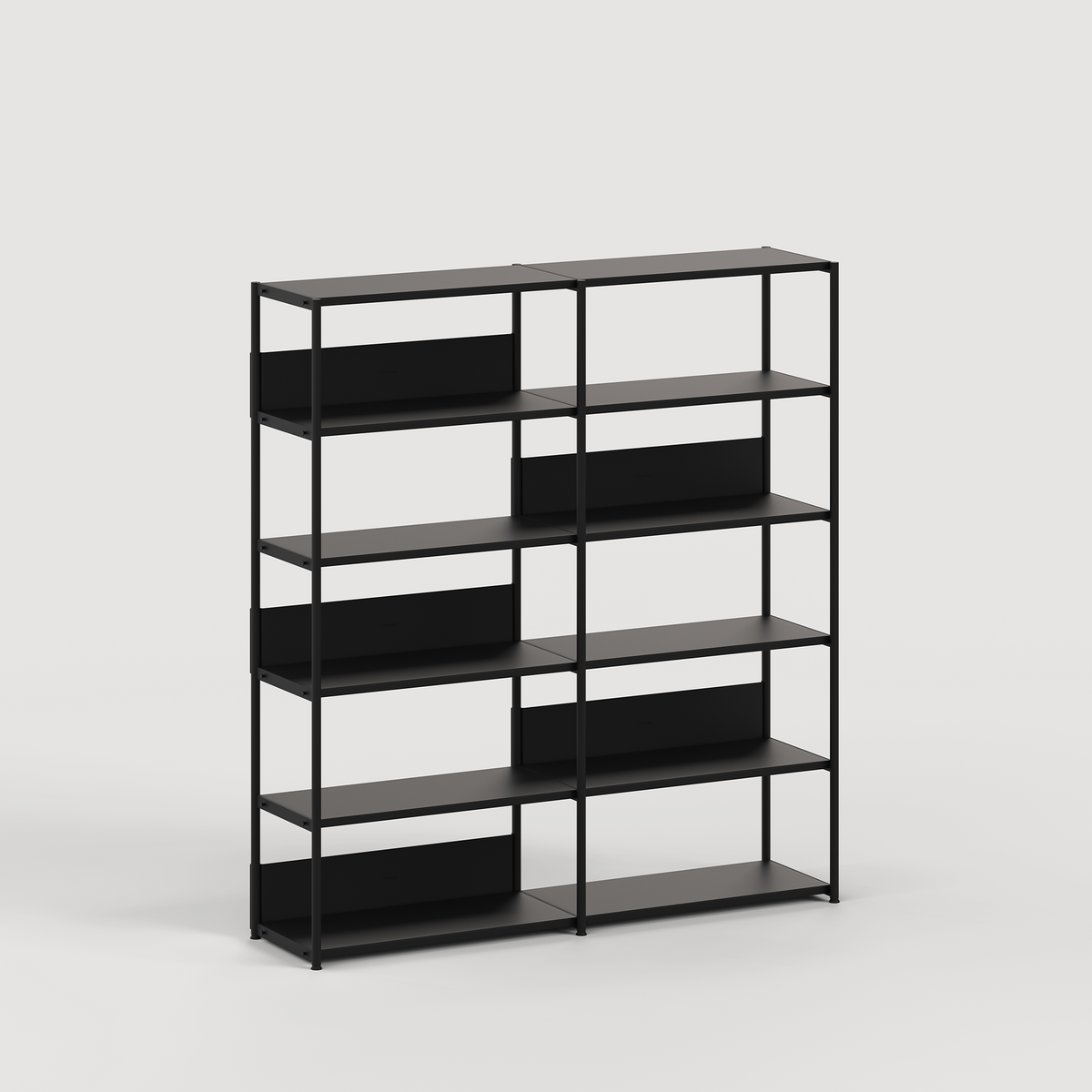 Etagère UNIT - H180 à 215 x  L164cm - acier thermolaqué