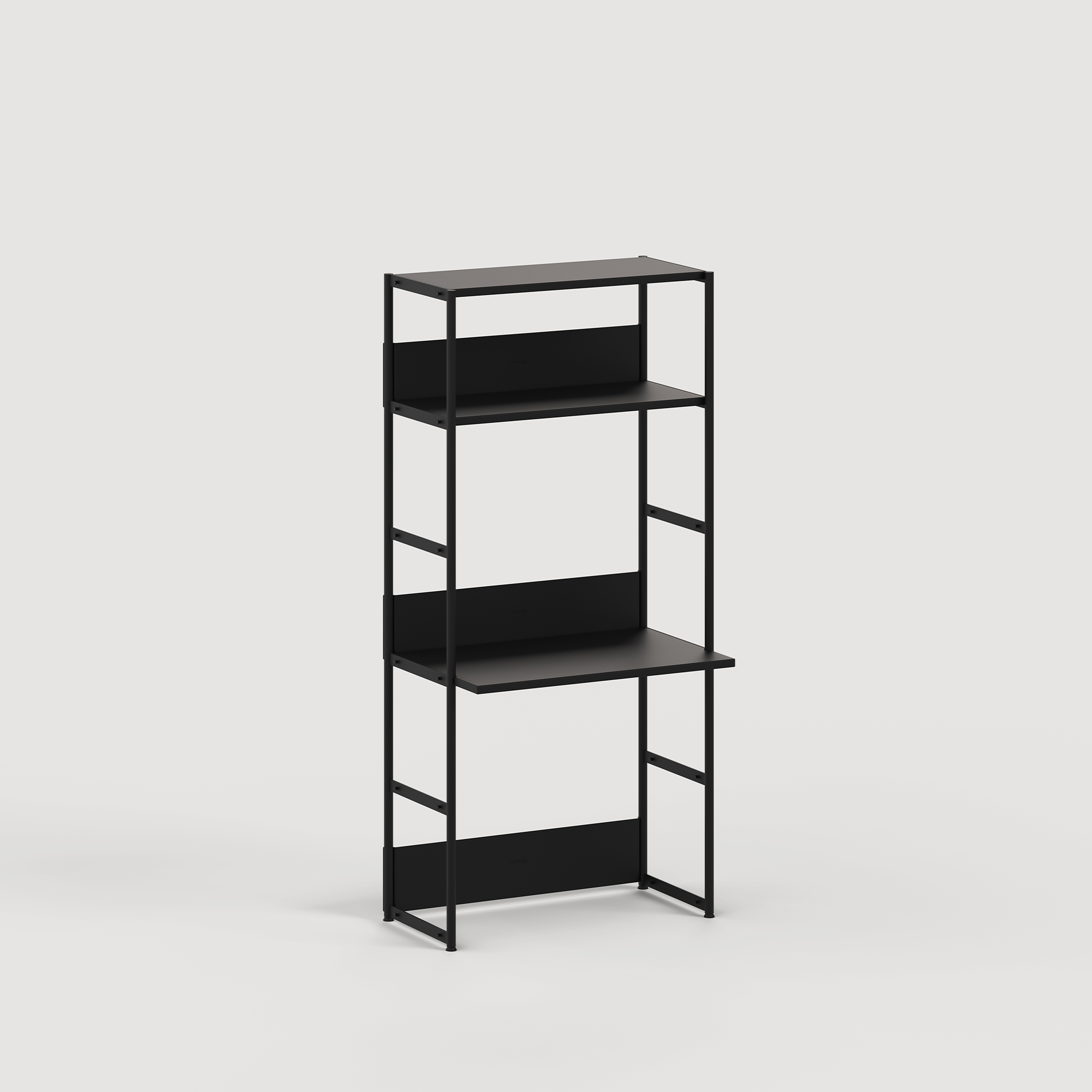 UNIT desk shelf - H180 to 215 x W84cm - powder-coated steel