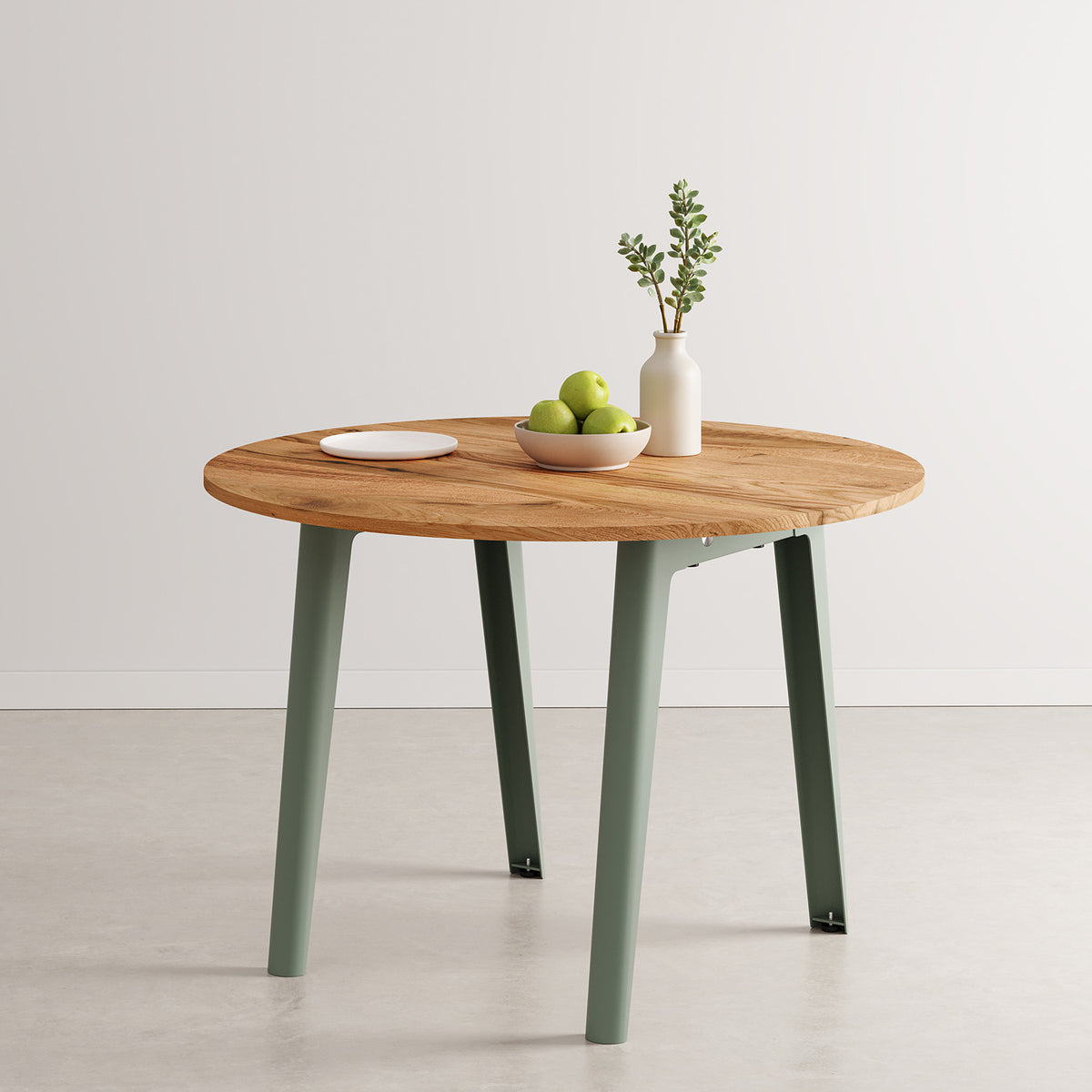 Table ronde NEW MODERN Ø 110cm - bois ancien recyclé
