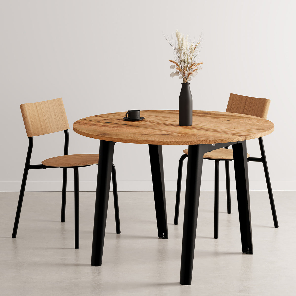 NEW MODERN round table Ø 110cm - reclaimed wood