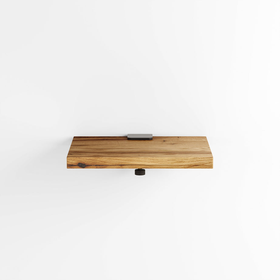 BRACKET bedside table - reclaimed wood