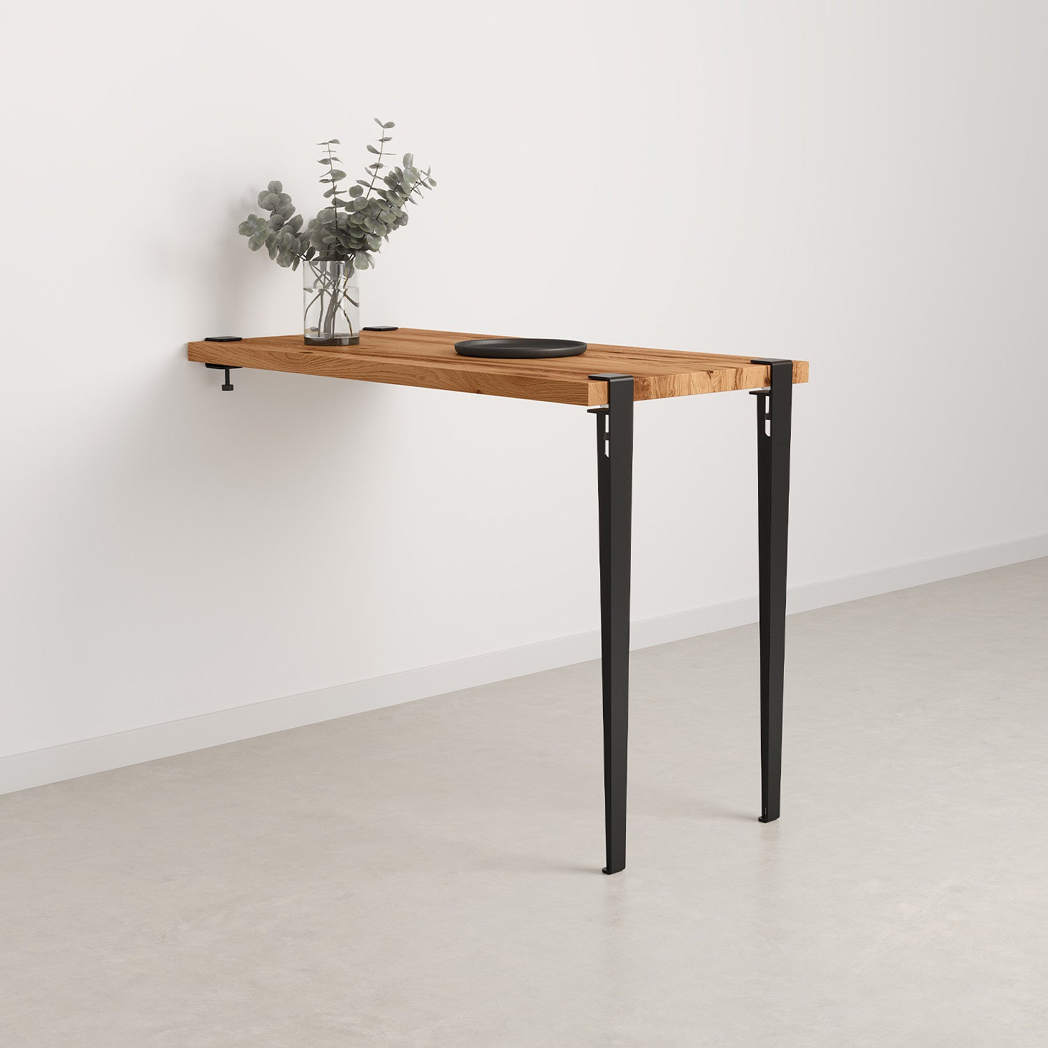 Table haute murale TIPTOE - bois ancien recyclé