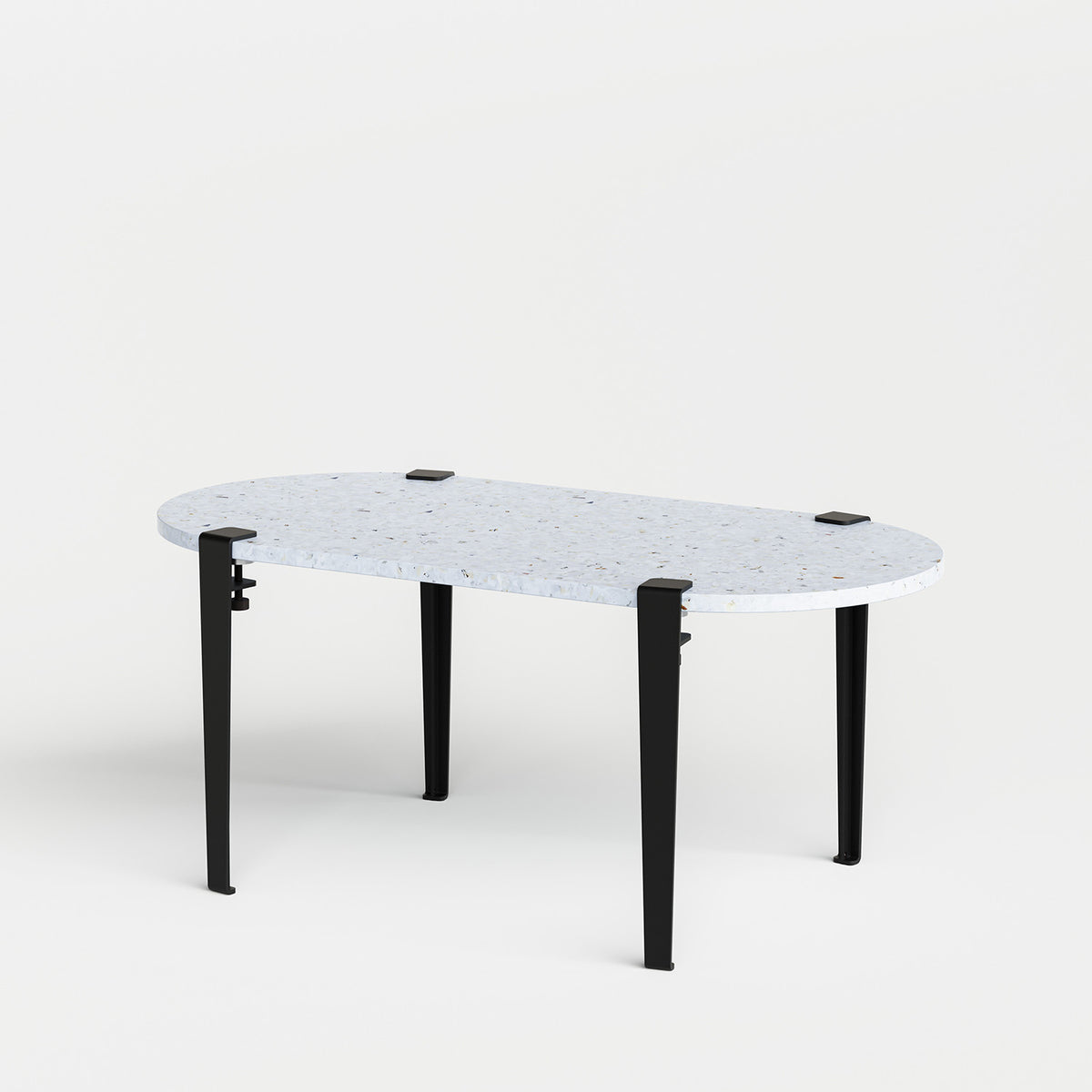 Table basse oblongue TIPTOE 100x50cm - plastique recyclé Venezia