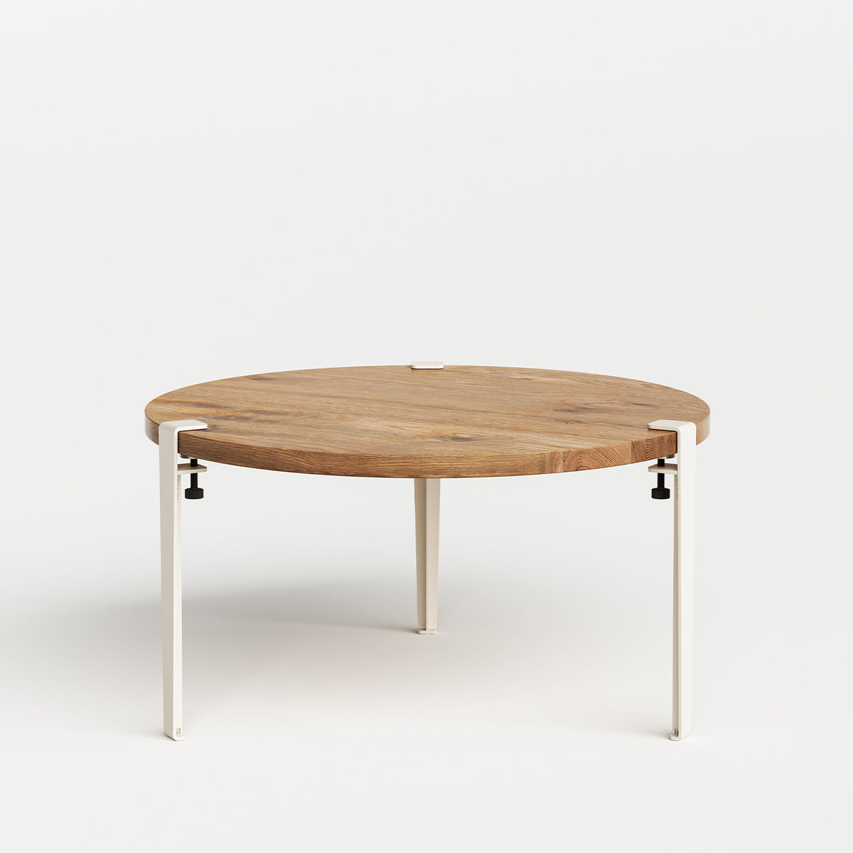 Runder Couchtisch TIPTOE Ø 80cm - recyceltem Altholz
