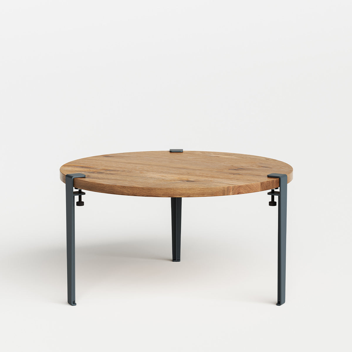 Table basse ronde TIPTOE Ø 80cm - bois ancien recyclé