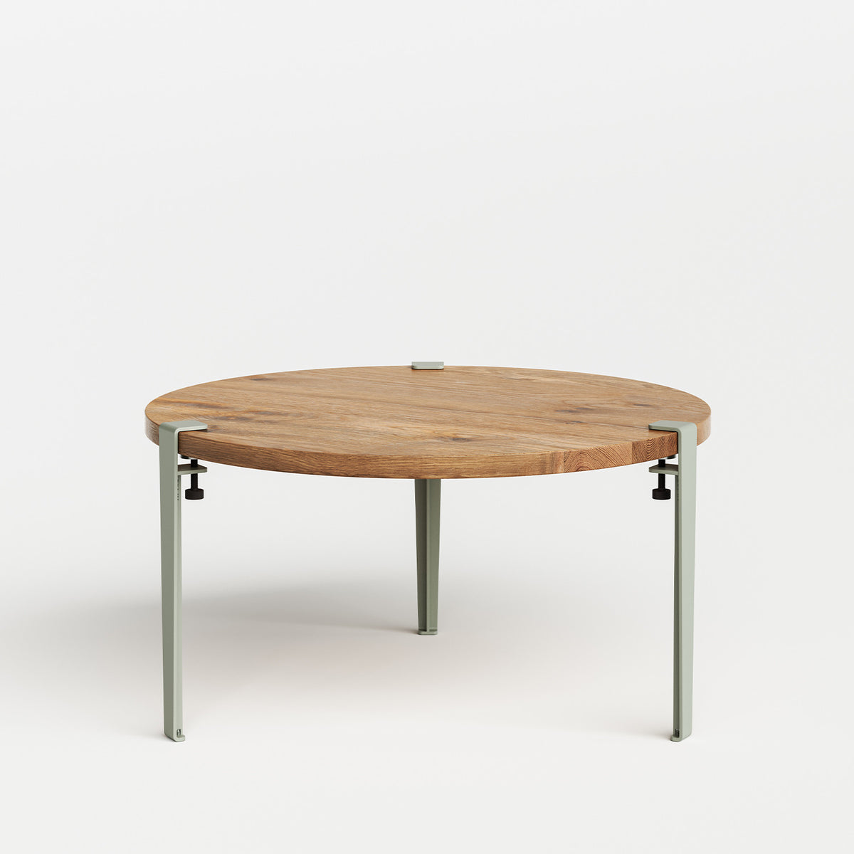 Table basse ronde TIPTOE Ø 80cm - bois ancien recyclé