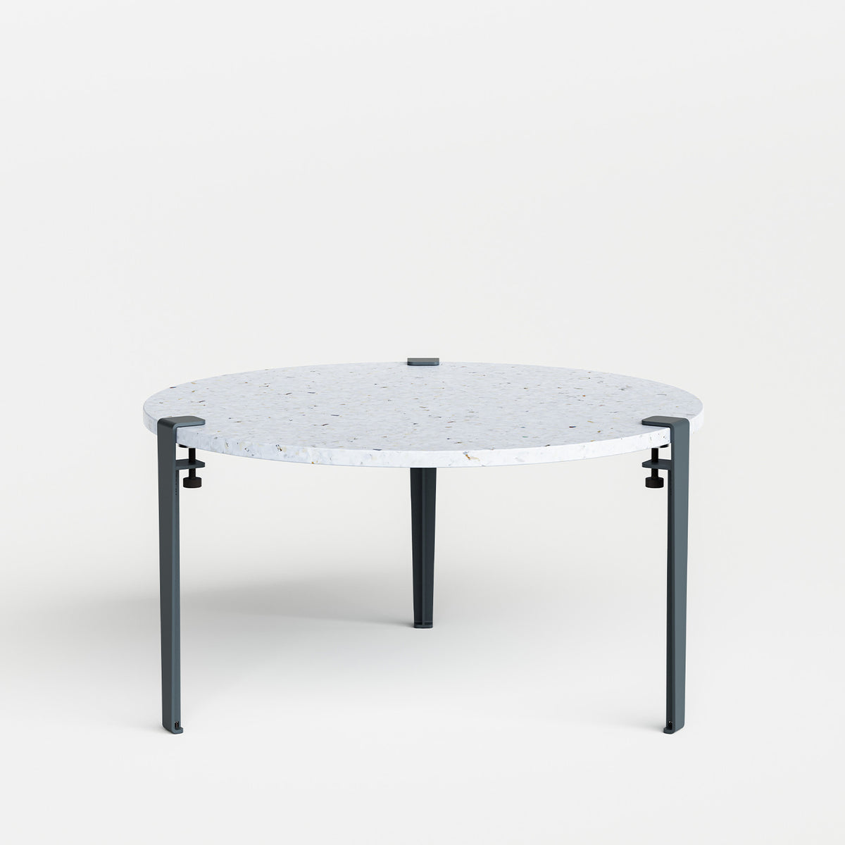 Table basse ronde TIPTOE Ø 80cm - plastique recyclé Venezia