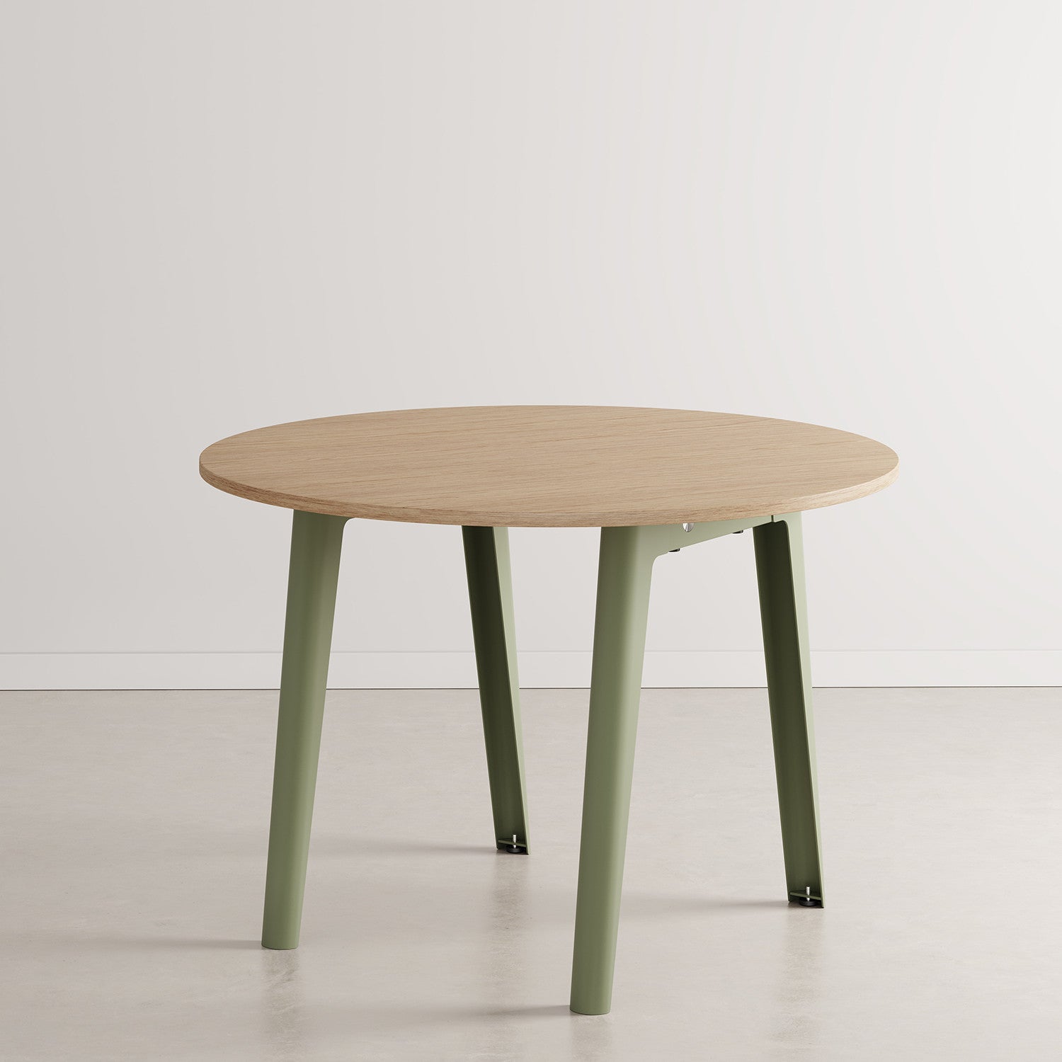NEW MODERN round meeting table Ø 110cm - eco-certified wood