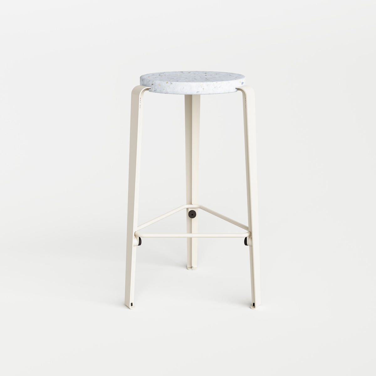 Tabouret de bar LOU - plastique recyclé Venezia