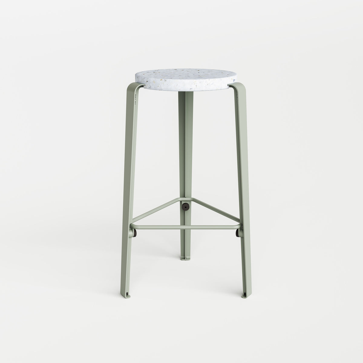Tabouret de bar LOU - plastique recyclé Venezia