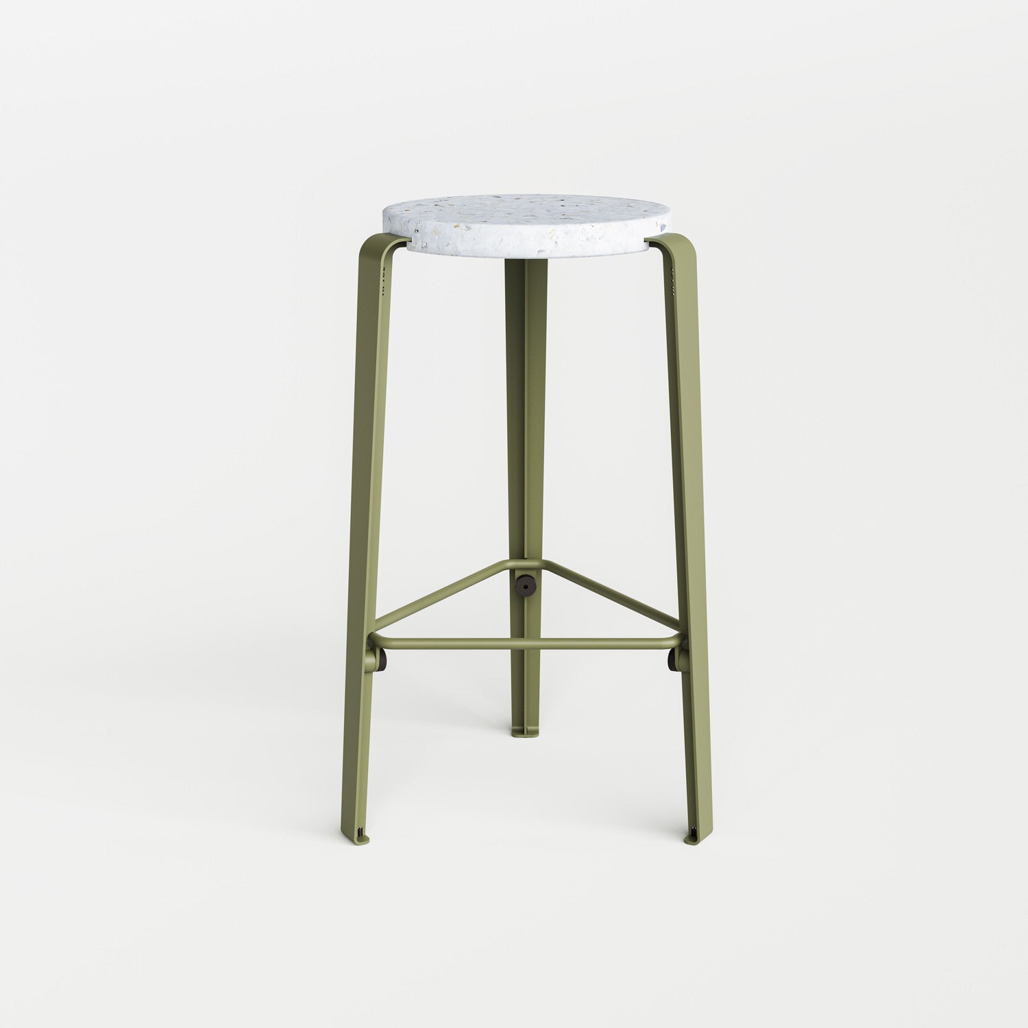 Tabouret de bar LOU - plastique recyclé Venezia